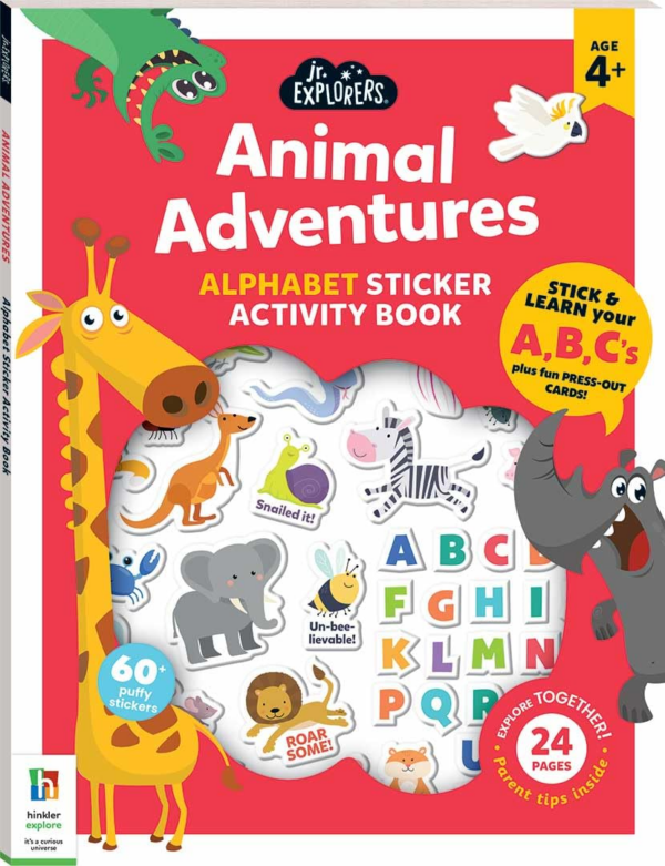 Junior Explorers: Animal Adventures Alphabet Activity Book
