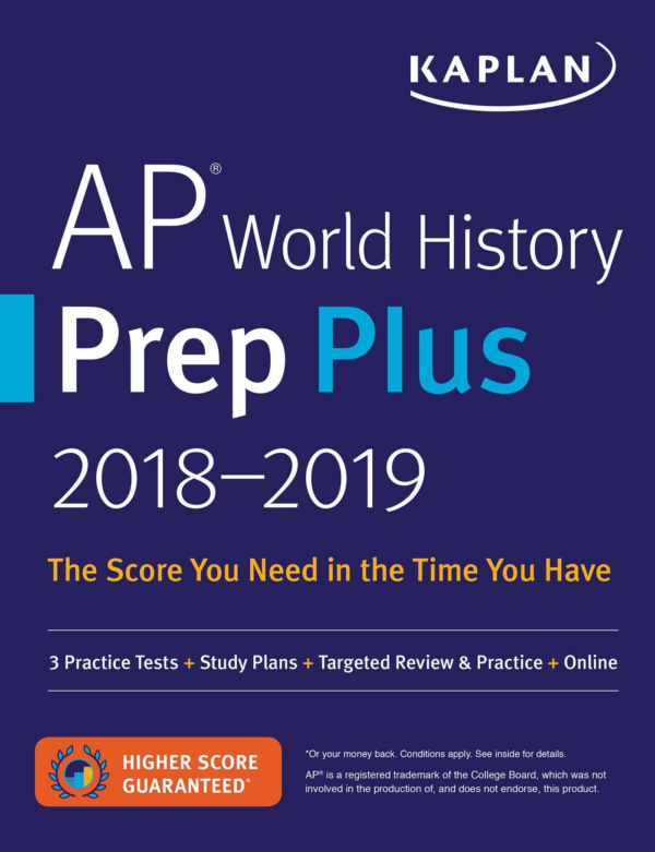 AP World History Prep Plus 20182019: 3 Practice Tests Study Plans Targeted Review & Practice Online