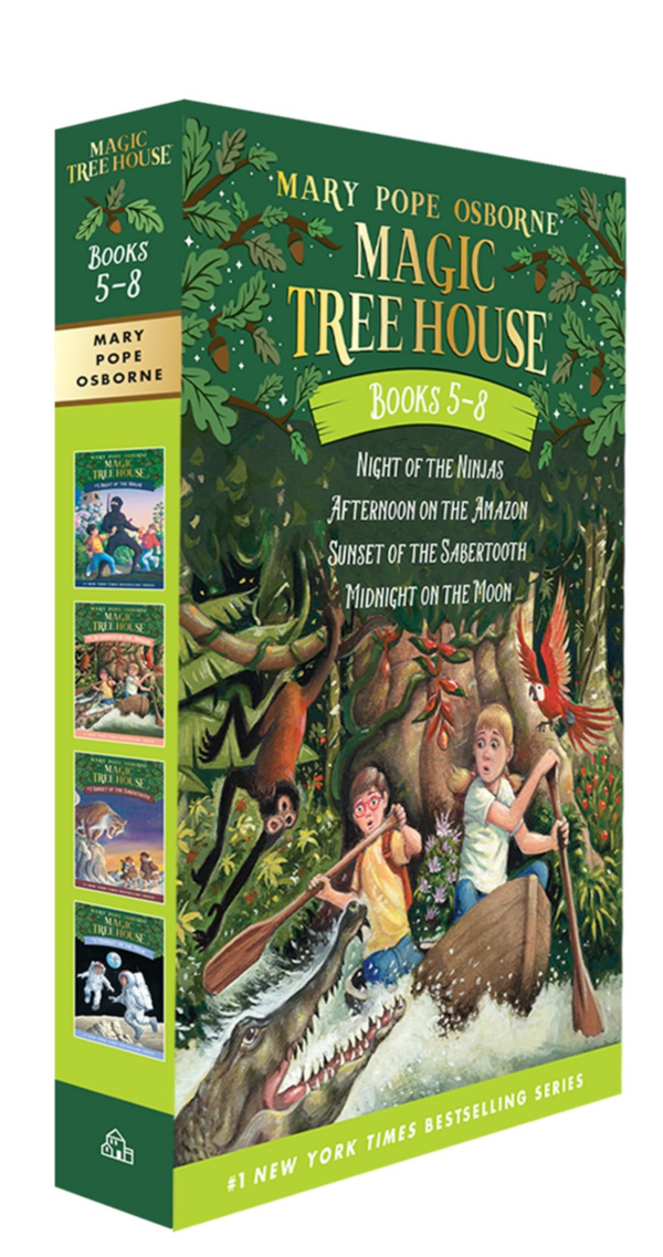 Magic Tree House Books 58 Boxed Set: Night of the NinjasAfternoon on the AmazonSunset of the SabertoothMidnight on the Moon