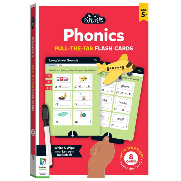 Junior Explorers Pull And Learn Flashcards: Phonics