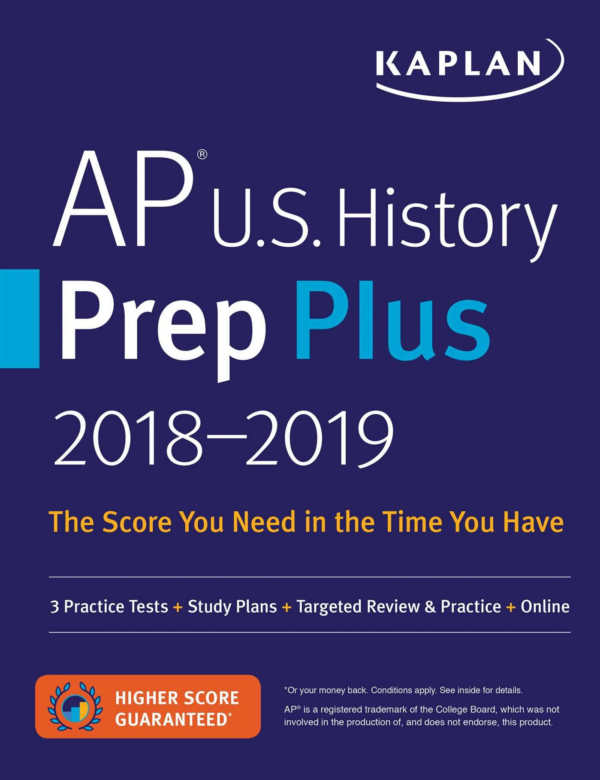 AP US History Prep Plus 20182019: 3 Practice Tests Study Plans Targeted Review & Practice Online