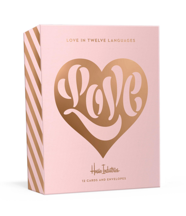 Love in Twelve Languages: 12 FoilStamped Note Cards with Envelopes
