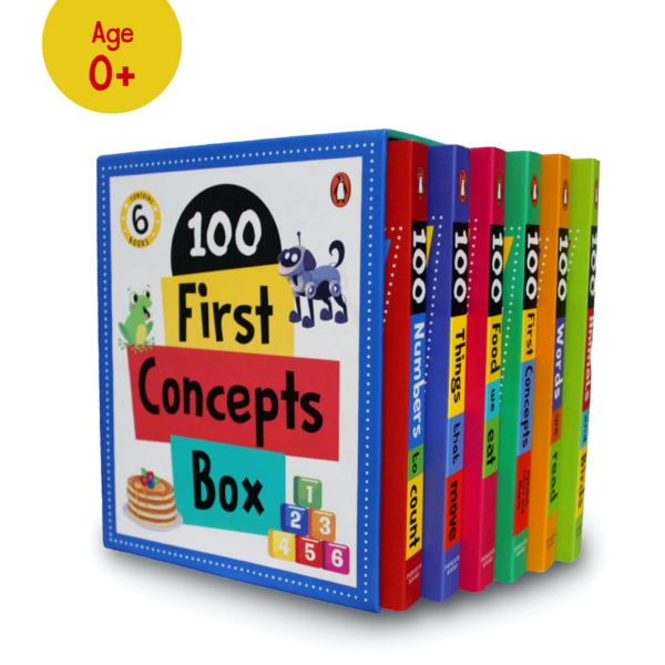 100 First Concepts Box Set (6 Books BoxSet) (Penguin Early Learning Series): A Boxset of 6 illustrated Board Books for PreSchool Kids, Toddlers