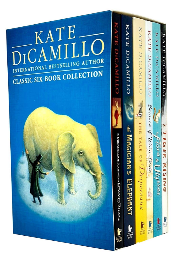 Kate Dicamillo Classic Six Books Box Collection Set (The Miraculous Journey of Edward Tulane, The Magician's Elephant, The Tale of Despereaux, Because of WinnDixie, Flora & Ulysses,The Tiger Rising)