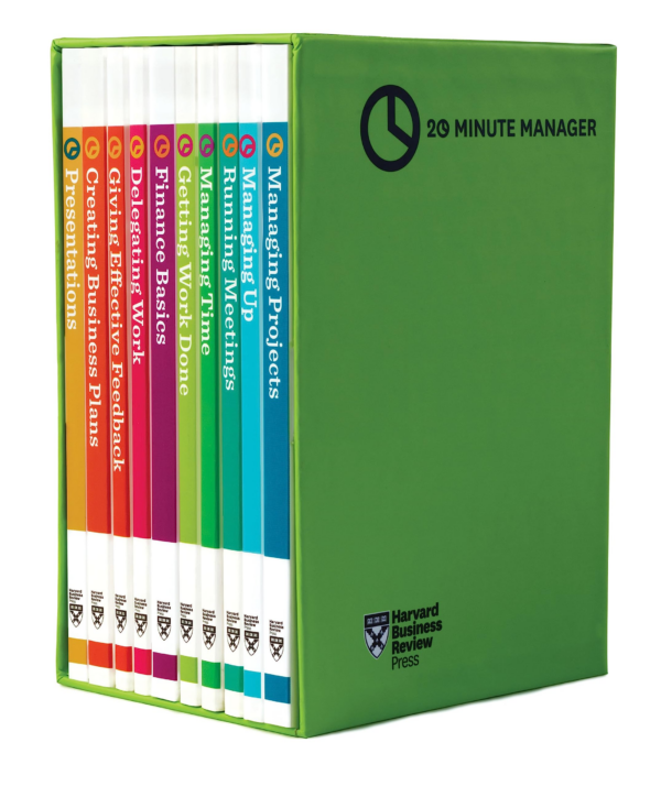 HBR 20Minute Manager Boxed Set (10 Books) (HBR 20Minute Manager Series): Managing Projects Managing Up Running Meetings Managing Time Getting Work Done Finance Basics Delegating Work Giving Effective Feedback