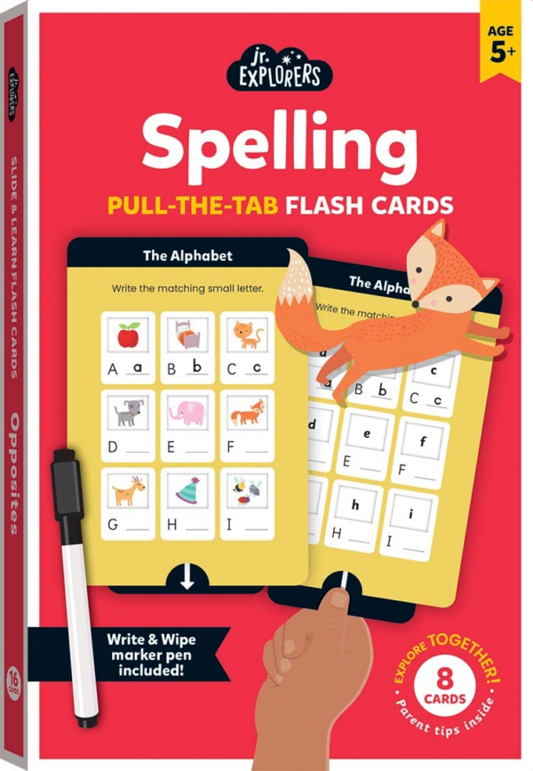 Junior Explorers Pull And Learn Flashcards: Spelling