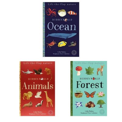 Hidden World Series LiftTheFlap 3 Books Collection Set (Forest, Animals & Ocean)
