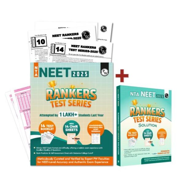 PW NTA NEET Rankers Test Series 2025 Verified & Curated by Expert Faculties | 10 Full Syllabus + 4 Part Syllabus (Class 11 & 12) | OMR Sheet