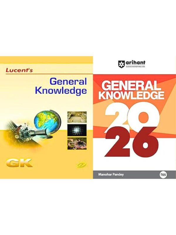Lucent's General Knowledge + Arihant General Knowledge 2025 - Set of 2 Books