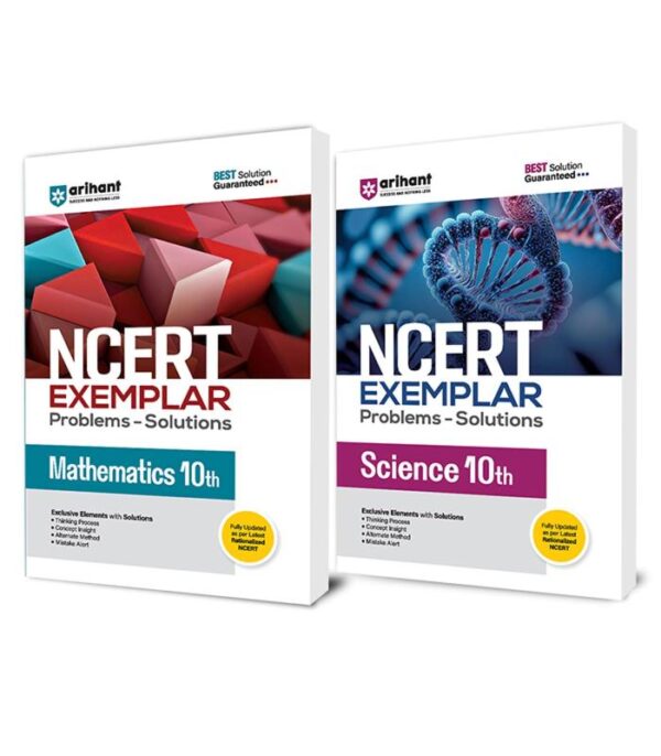 Arihant NCERT Exemplar Class 10th Science & Maths | Fully updated as per the latest rationalized NCERT