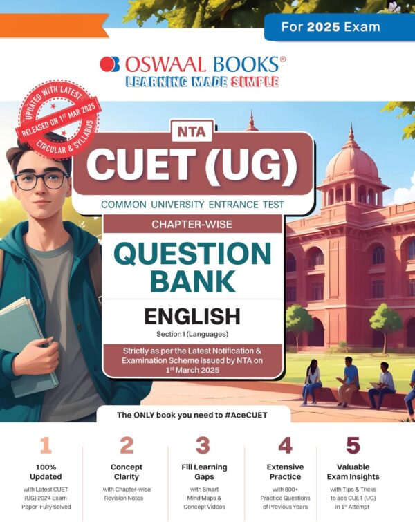 Oswaal NTA CUET (UG) Chapterwise Question Bank English (For 2025 Exam)