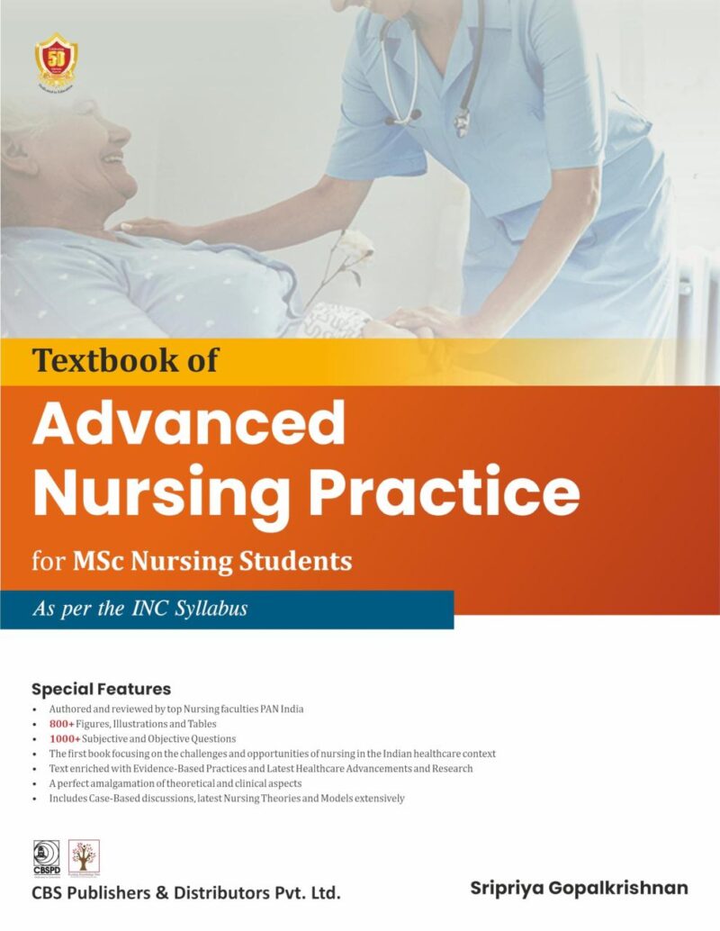 Textbook of Advanced Nursing Practice for MSc nursing students (ISBN - 9788197750045)