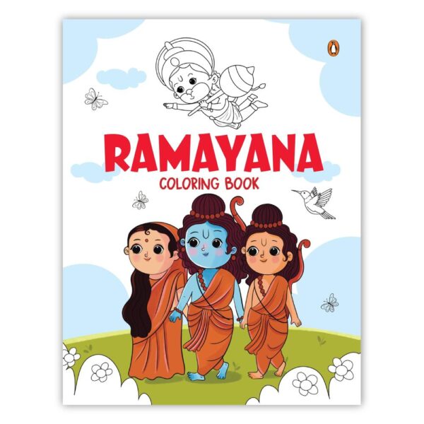 Ramayana Coloring Book: Coloring cum Storybook for Kids in Chronological Order of Ramayana