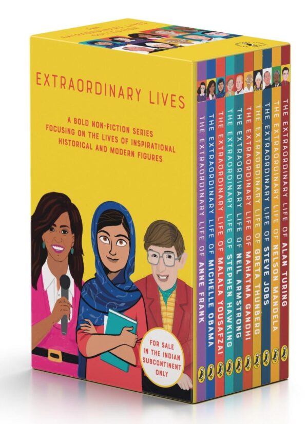 The Extraordinary Lives 10 Books Boxset: A Treasury of 10 Brilliant Biographies for kids | Black-and-White Illustrations | Ages 7+ | Stephen Hawking