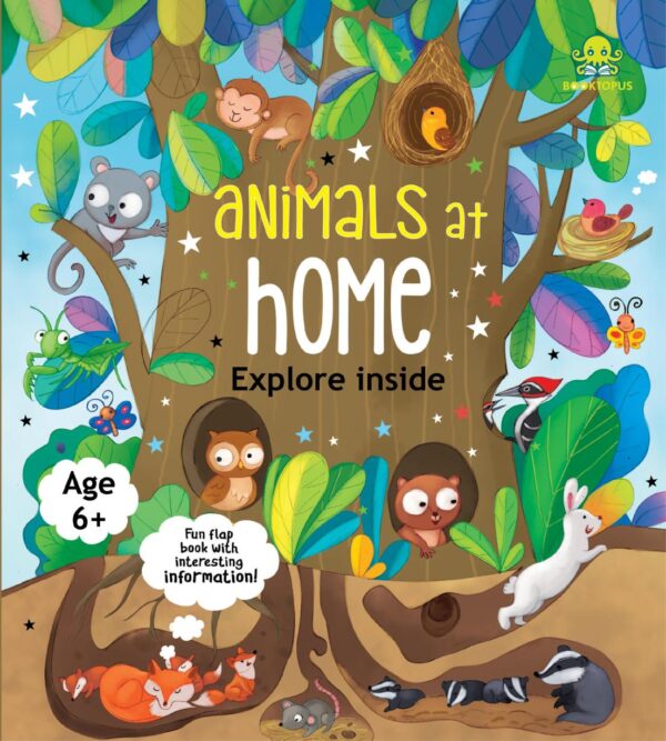Booktopus Lift-the-Flap Learning Book - Animals and Their Habitat Knowledge Book for Kids - Interactive Learning Books 6+ Years - Educati