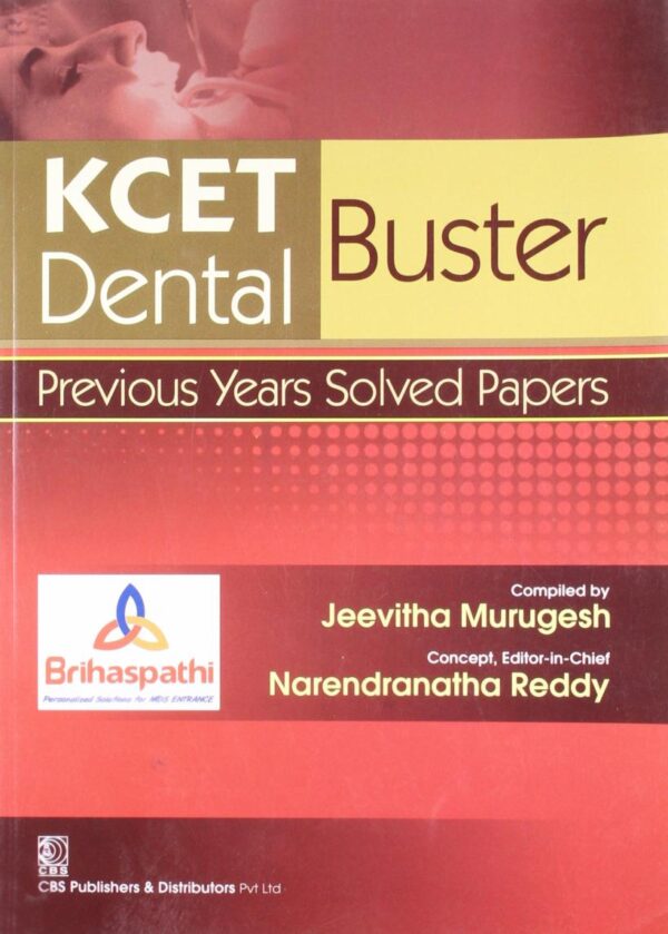 Kcet Dental Buster -Previous Years Solved Papers(Pb-2014) [Paperback] MURUGESH