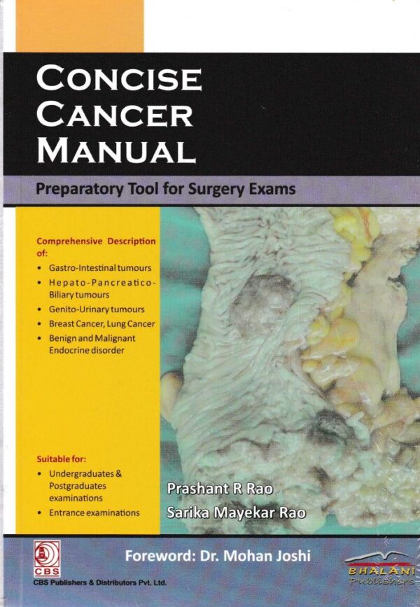 CONCISE CANCER MANUAL (PB 2018) [Paperback] JOSHI M