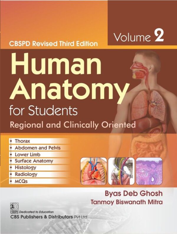 CBSPD Revised Third Edition Human Anatomy for Students Regional and Clinically Oriented