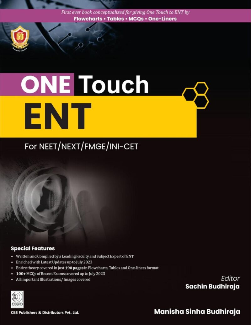 ONE TOUCH ENT For NEET/NEXT/FMGE/INI-CET - 2024 [Paperback] Dr Manisha Sinha Budhiraja