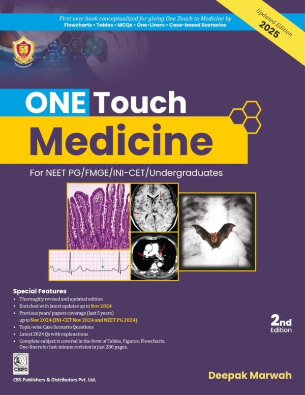 ONE TOUCH MEDICINE FOR NEET PG/FMGE/ INI-CET/UNDERGRADUATES 2ED (PB 2025)