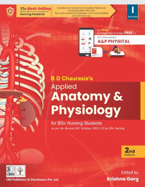 BD Chaurasia's Applied Anatomy and Physiology for BSc Nursing Students 2nd ed