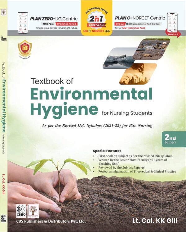 Textbook of Environmental Hygiene for Nursing Students 2nd (PB- 2023) [Paperback] K.K. Gill