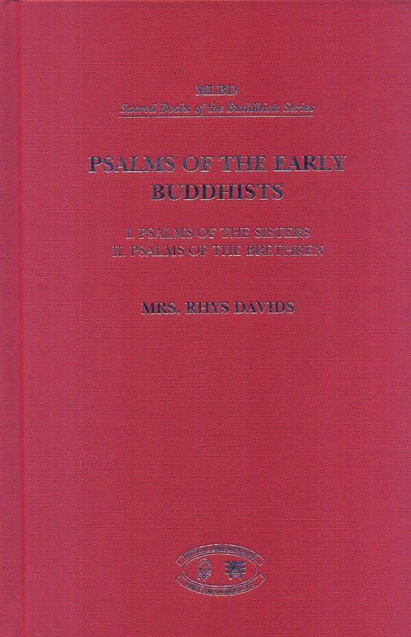 Psalms of the Early Buddhists:: 1. Psalms of the Sisters