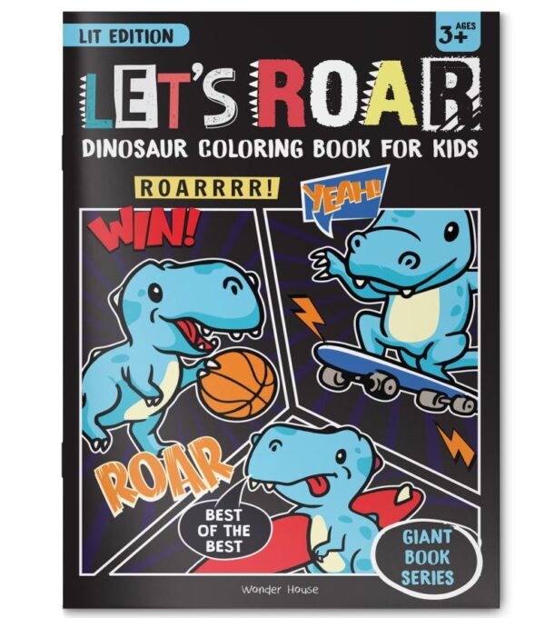 Let's Roar Giant Coloring Book For Kids
