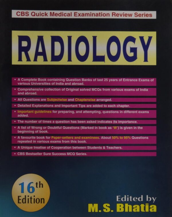 CBS QUICK MEDICAL EXAMINATION REVIEW SERIES- RADIOLOGY