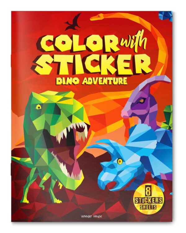 Color with Sticker - Dino Adventure
