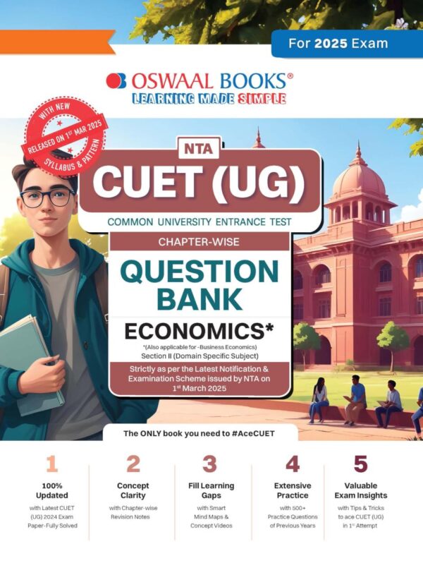 Oswaal NTA CUET (UG) Chapterwise Question Bank Economics (For 2025 Exam)