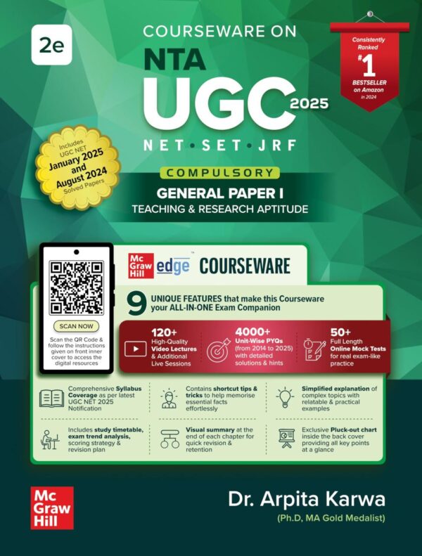 NTA UGC NET Paper 1 2025 by Arpita Karwa: Teaching & Research Aptitude | 2nd Edition (Latest) | 4000+ Solved Unit-wise Previous Years' Questions (2014 - 2025) - PYQs | 120+ Video Lectures