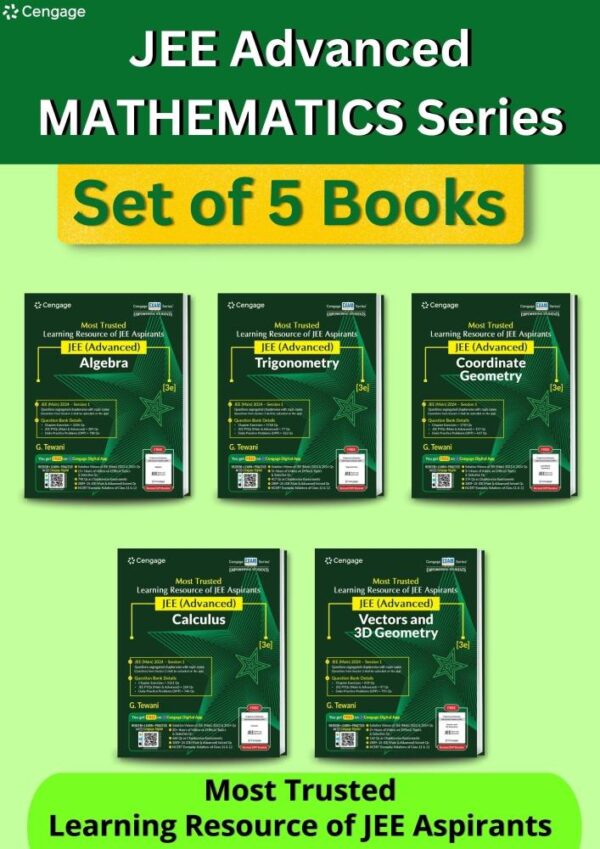 Mathematics Combo for JEE Advanced: Algebra + Calculus + Coordinate Geometry + Trigonometry + Vectors and 3D Geometry Set of 5 Books with Free Online Assessments & Digital Content 2024