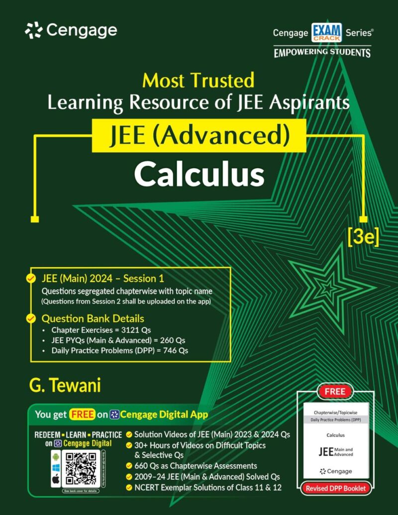JEE Advanced Calculus with Free Online Assessments and Digital Content (Concept videos and Solution videos) 2024