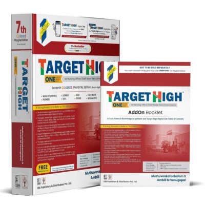 Target High 7/e Premium Edition with AddON Booklet FREE - One Nation NORCET Book on Nursing Officer / Staff Nurse Recruitment Exams Coloured Phygital