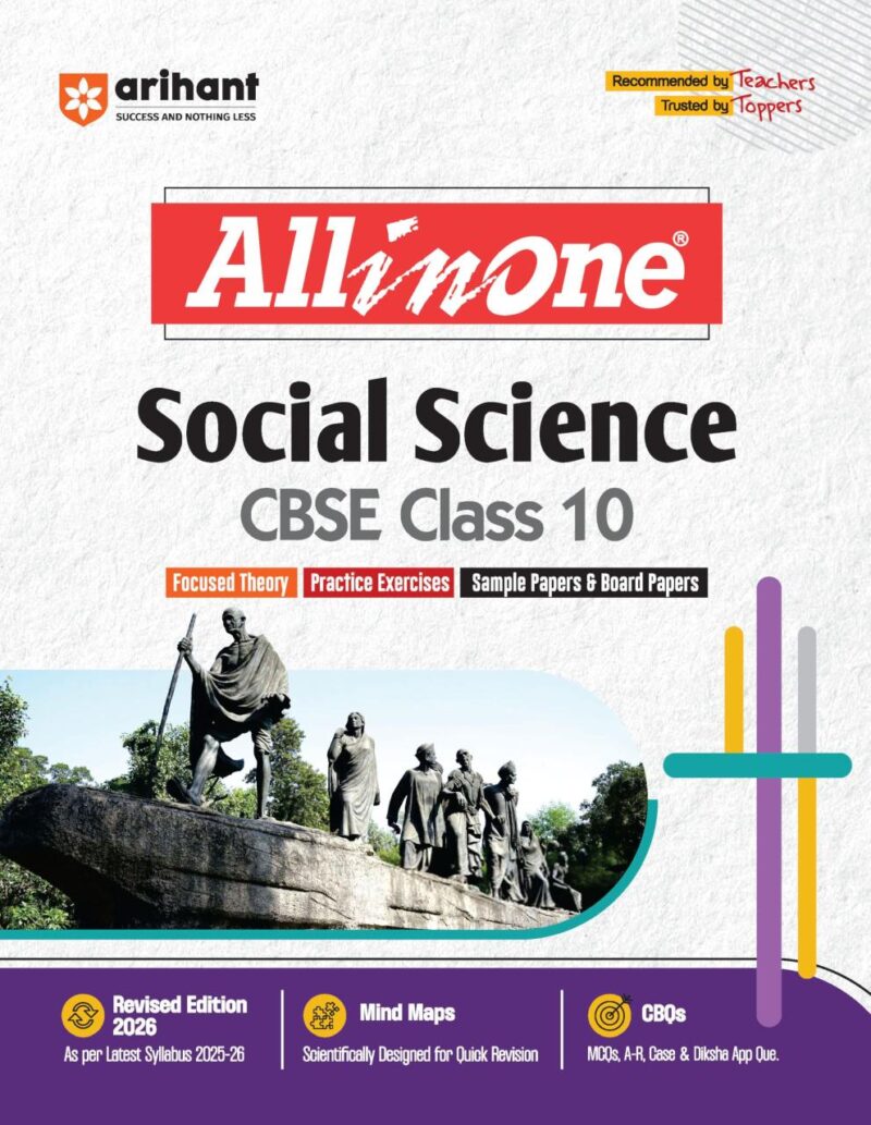 Arihant All in One Social Science Class 10 for CBSE Exams 2025-26 | Revised Edition as per latest syllabus I Mind Maps