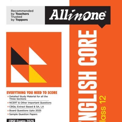 Arihant All in One English Core Class 12 for CBSE Exams 2025-26 | Detailed Study Material for all Three Sections