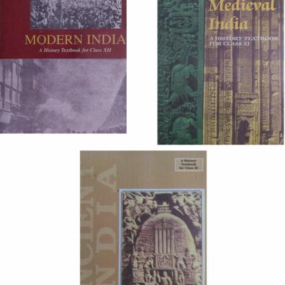 3 OLD NCERT HISTORY BOOKS (1) Ancient India- RS Sharma (Class-11) (2) Medieval India - Satish Chandra (Class-11) (3) Modern India - Bipin Chandra (Class-12)