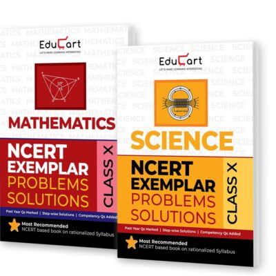 Educart NCERT Exemplars Class 10 Science & Mathematics 2025 Problems Solutions (For 2025-26 Board Exam)