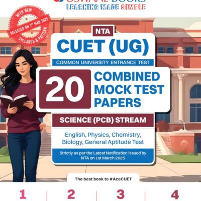Oswaal NTA CUET (UG) 20 Combined Mock Test Papers Science PCB Stream (English Physics Chemistry Biology General Aptitude Test) For 2025 Exam │ With New Syllabus & Pattern