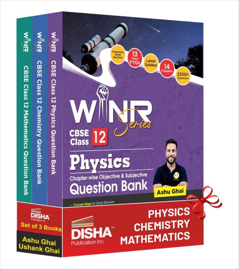 Disha Combo (set of 3 Books) WINR Series CBSE Class 12 Physics
