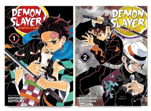 Demon Slayer Vol.1 + Demon Slayer Vol. 2 ( Manga Combo)