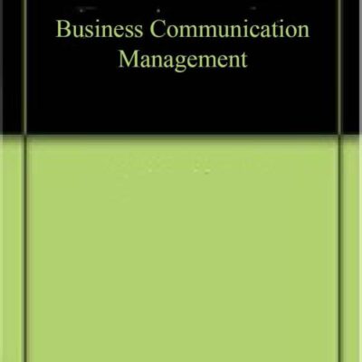 Business Communication Management (9789391187965)