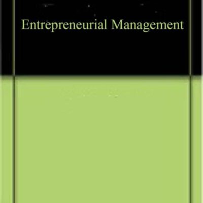 Entrepreneurial Management (9789391187279)