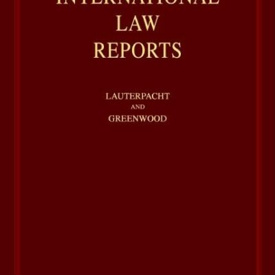 International Law Reports Set 190 Volume Hardback Set: Volumes 1–190: 1-125