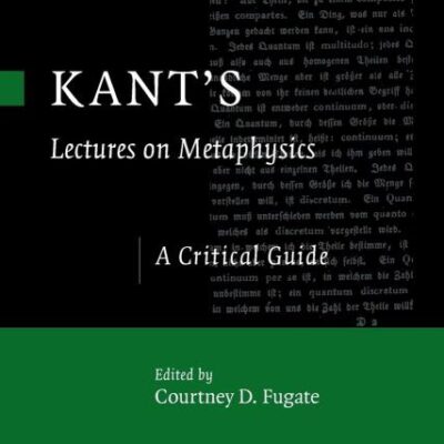 Kant's Lectures on Metaphysics
