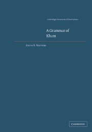 A Grammar of Kham (Cambridge Grammatical Descriptions)