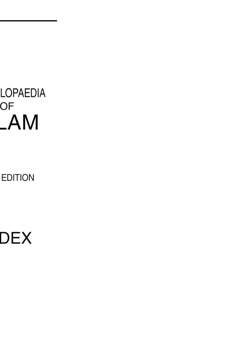 The Encyclopaedia of Islam: Index Volume: Prepeared By a Number of Leading Orientalsits