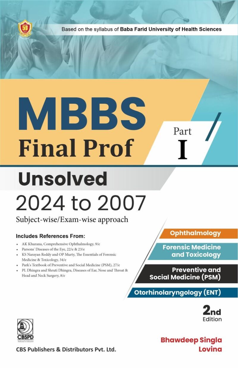 MBBS Final Prof Part I Unsolved 2024-2007