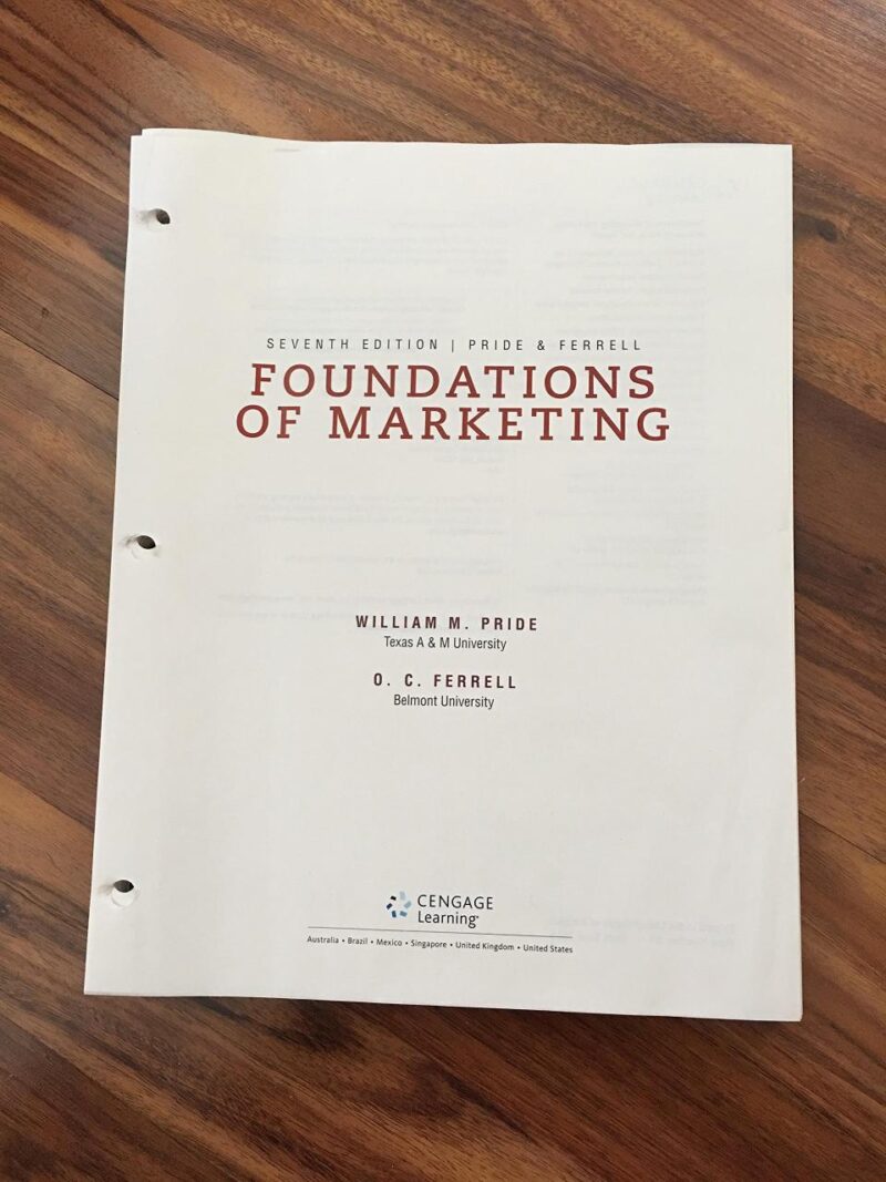 FOUNDATIONS OF MARKETING
